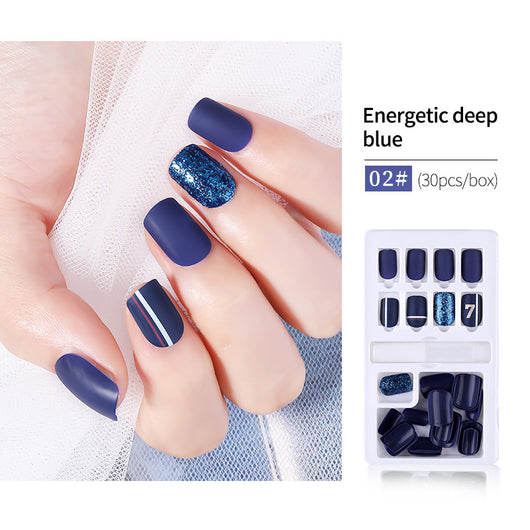 Set de 30 Uñas Postizas Desprendibles - Cobertura Completa para Decoración