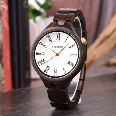 Reloj de Cuarzo con Cuerpo de Madera Natural - Image 5
