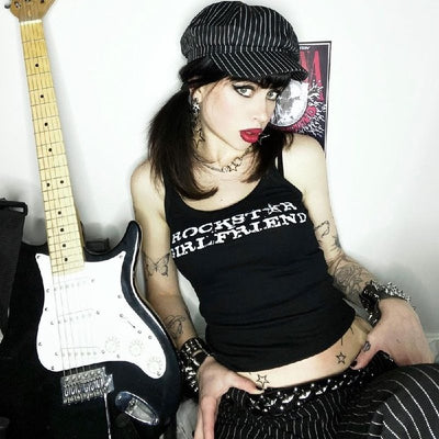 Top Camiseta Gótica Punk Fairy Grunge con Estampado Gráfico Sexy - Image 2