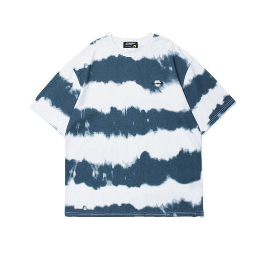 Camiseta Tie-Dye Retro Unisex Manga Corta Suelta