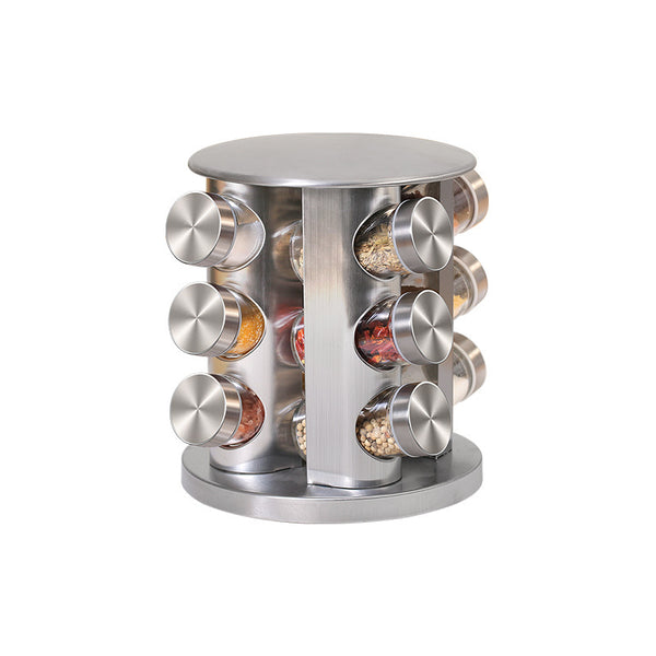 Set de Frascos Giratorios para Condimentos en Acero Inoxidable 430 y Vidrio - Image 3