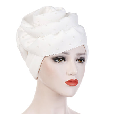 Gorro de Algodón Espacial con Punta de Cerámica Floral - Image 15