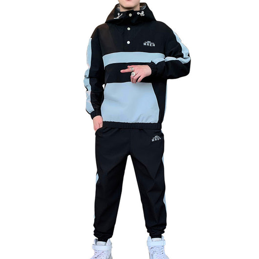 Conjunto de Dos Piezas para Hombre con Chaqueta Deportiva con Capucha - Image 11