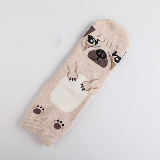 Calcetines Estampados con Expresiones de Perrito Adorable para Mujer - Image 17