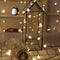 Luces LED de Cobre Decorativas Forma de Estrella y Corazón - Guirnalda Parpadeante para Dormitorio
