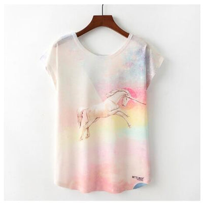 Playera para Mujer con Estampado Adorable de Gatos