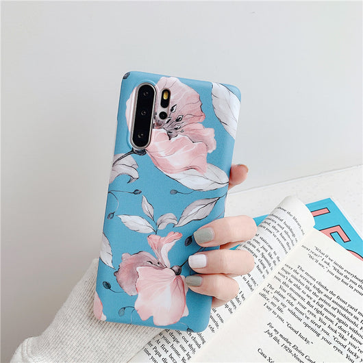 Funda para celular con hojas florales esmeriladas - Image 14