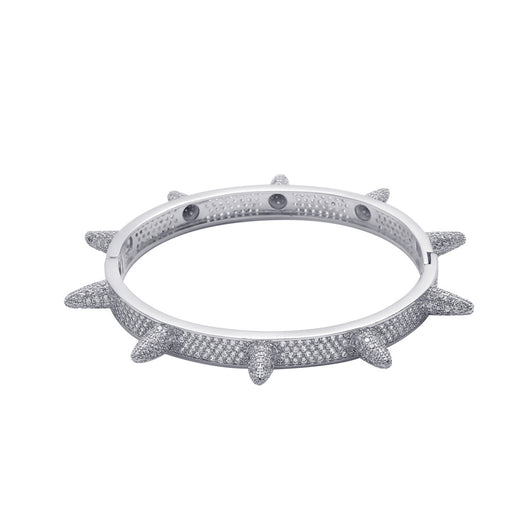 Pulsera Punk de Circonitas y Remaches en Acero Pesado - Image 15