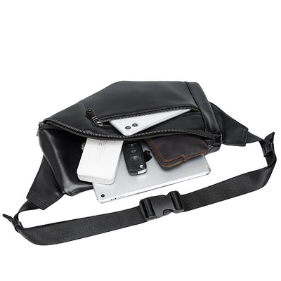 Bolsa de Pecho de Cuero Premium - Bolso Multifuncional para Hombre - Image 4