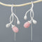 Jasmine Queen Conch Sterling Silver Plated Earrings