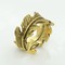 LNRRABC Woman Jewelry Fashion Simple Design Leaf Ring Personality Female Flower Rings Wedding Rings for Women Dorado