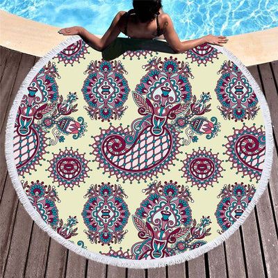 Toalla de Playa Circular Microfibra con Impresión Digital - Image 3