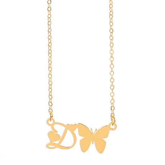 Collar Colgante Mariposa con Inicial Personalizada - Image 4