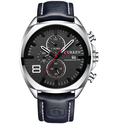 Reloj Curren 8324 para Hombre - Cronógrafo Resistente al Agua con Correa de Cuero - Image 5