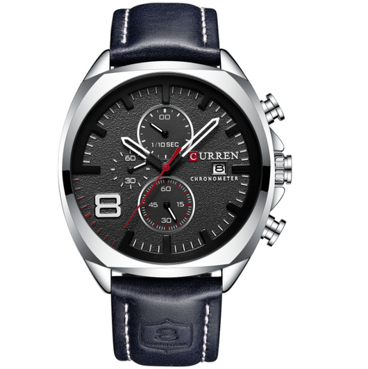 Reloj Curren 8324 para Hombre - Cronógrafo Resistente al Agua con Correa de Cuero - Image 5