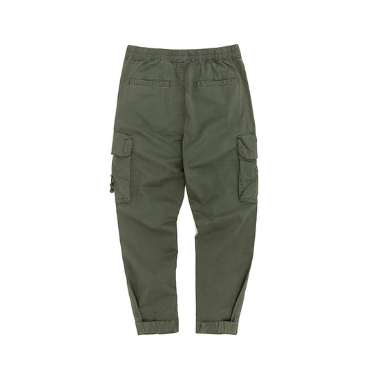 Pantalones de trabajo multibolsillos con cintura elástica para hombre - Image 3