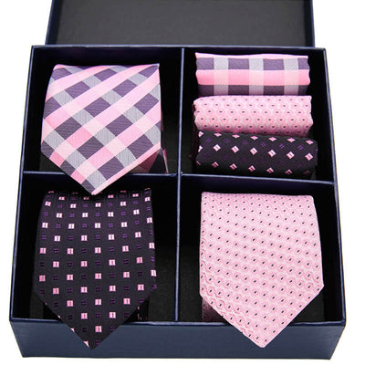 Conjunto Ejecutivo: Corbata a Rayas y Pañuelo de Bolsillo - Image 21