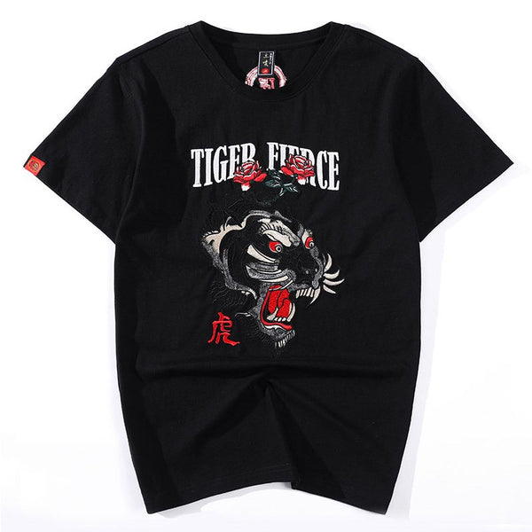 Camiseta de Manga Corta Industrial Bordada para Hombre