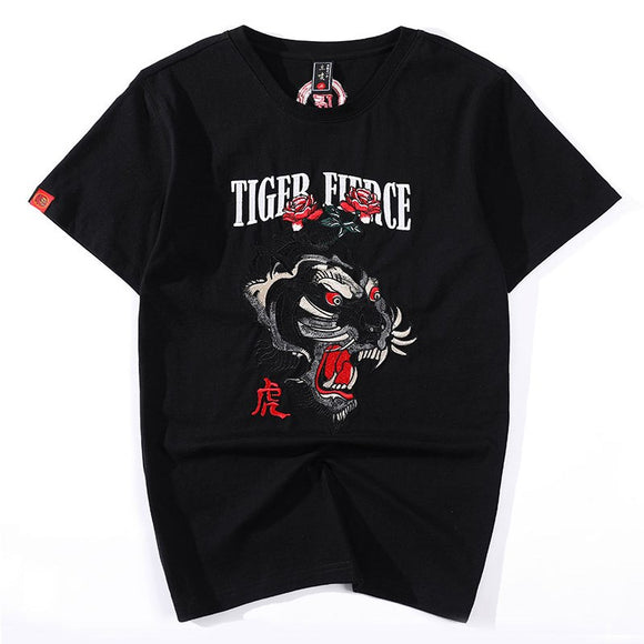 Camiseta de Manga Corta Industrial Bordada para Hombre