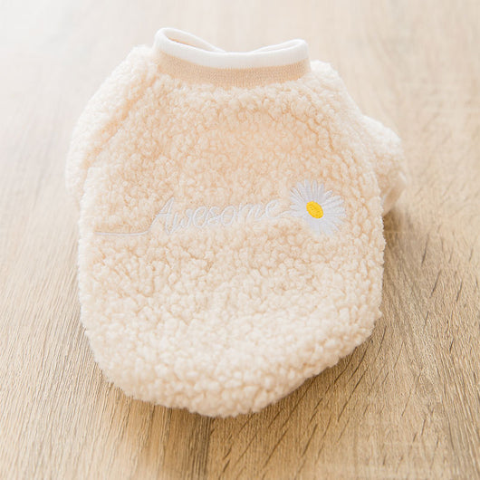 Abrigo Teddy Cálido con Bordado de Patitas para Perro - Image 15