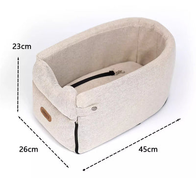 Asiento de Auto para Perros Pequeños y Gatos - Transportín Portátil con Seguridad - Image 7