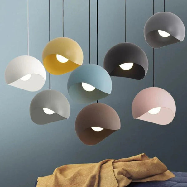 Lámpara Colgante de Hierro Minimalista con Diseño Creativo