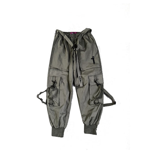 Pantalones Overol Hip Hop Guochao Hombre - Corte Suelto y Moderno - Image 12