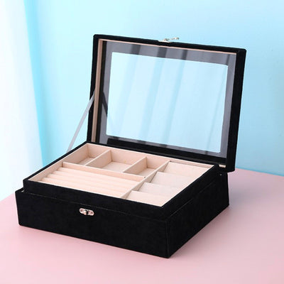 Caja Organizadora de Joyas Ice Flower con Terciopelo - Almacenamiento Elegante para Todas tus Piezas - Image 9
