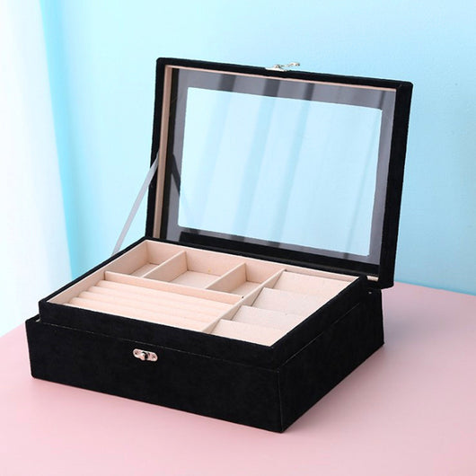 Caja Organizadora de Joyas Ice Flower con Terciopelo - Almacenamiento Elegante para Todas tus Piezas - Image 9