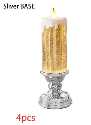 Vela LED Recargable con Cambio de Color y Brillo Glitter - Decoración Resistente al Agua - Image 25