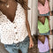Top Halter Estampado de Lunares
