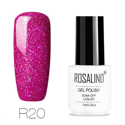 Uñas de Terapia Lumínica Arcoíris con Diseño de Estrellas - 29 Colores - Image 33