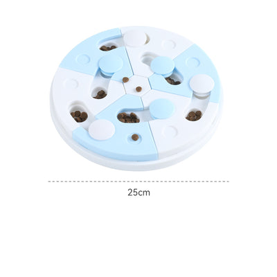 Comedero Interactivo Puzzle para Mascotas Azul y Blanco - Image 9