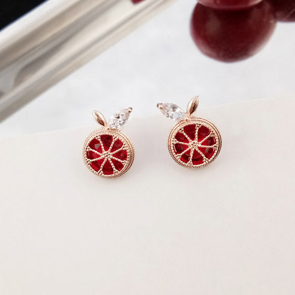 Aretes de Aguja de Plata Navideños