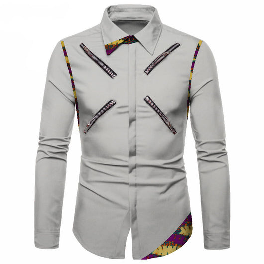 Camisa Casual de Algodón Poliéster para Jóvenes - Cuello Solapa Blanco Clásico - Image 13
