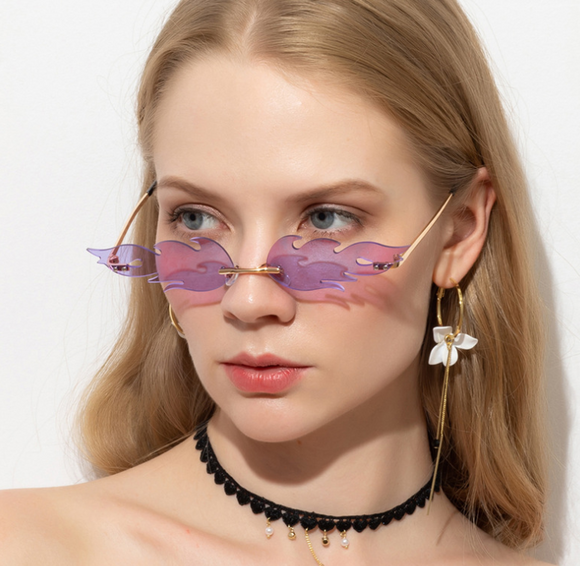 Gafas de Sol Metálicas sin Marco para Hombre y Mujer