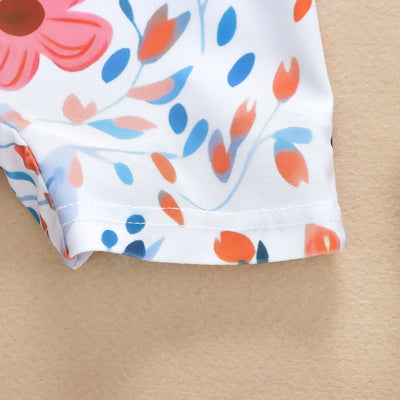 Traje de Baño Estampado Flores para Niña - Image 13