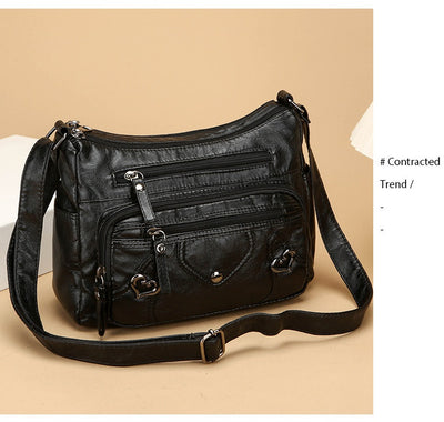 Bolso Bandolera de Lujo Versátil con Diseño Multicapas Espacioso - Image 45