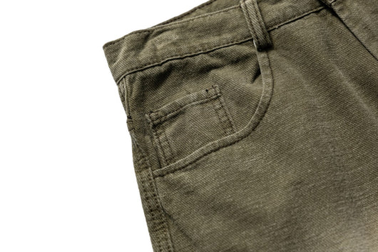 Pantalones de Gabardina Pesada Lavados para Hombre - Corte Versátil - Image 15