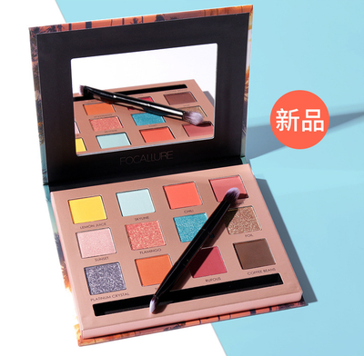 Paleta de Sombras Focallure 12 Colores Brillantes - Image 3