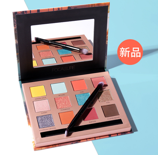 Paleta de Sombras Focallure 12 Colores Brillantes - Image 3