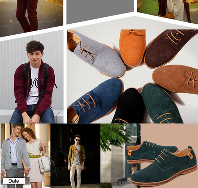 Zapatos Casuales de Cuero para Hombre