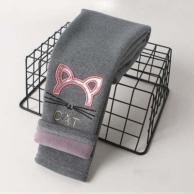 Pantalones para Bebé con Bordado de Gatito Cartoon - Image 12