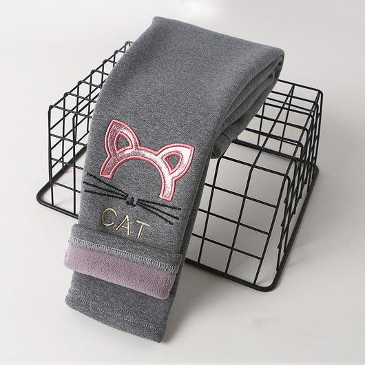 Pantalones para Bebé con Bordado de Gatito Cartoon - Image 12