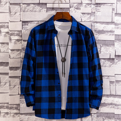 Camisa Casual de Cuadros para Hombre Manga Larga - Image 3