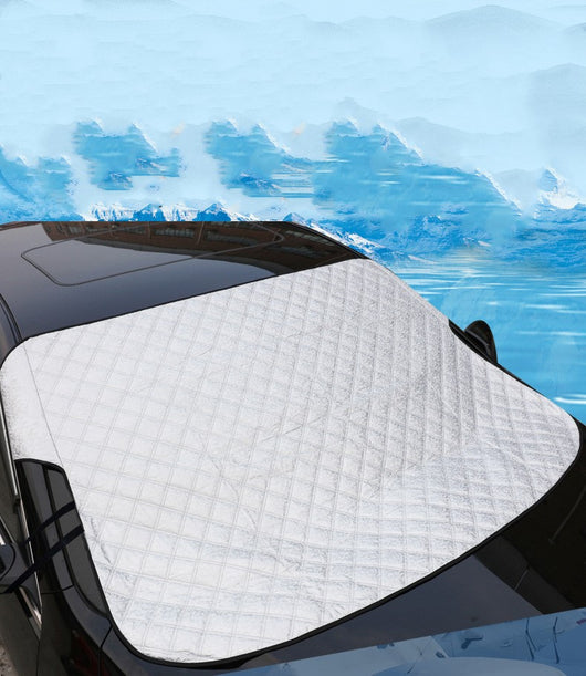 Protector Solar para Parabrisas con Revestimiento Plateado - Bloqueador de Nieve y Calor - Image 7