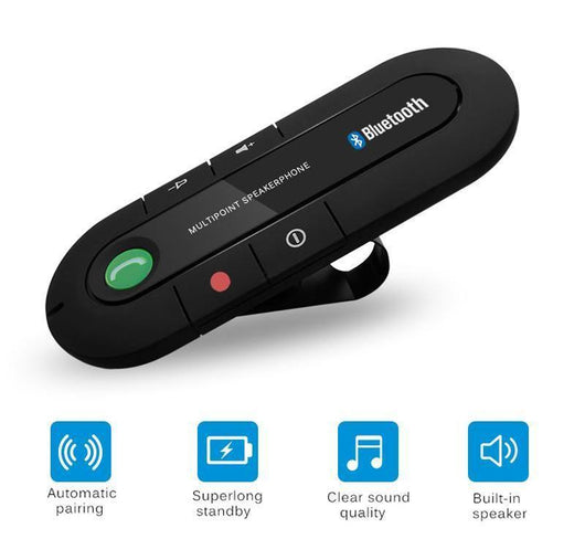 Altavoz Manos Libres Bluetooth para Visera del Auto - Image 3
