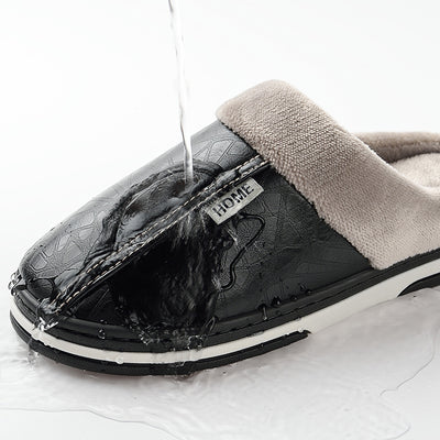 Pantuflas de Algodón Impermeables con Suela PU - Image 2