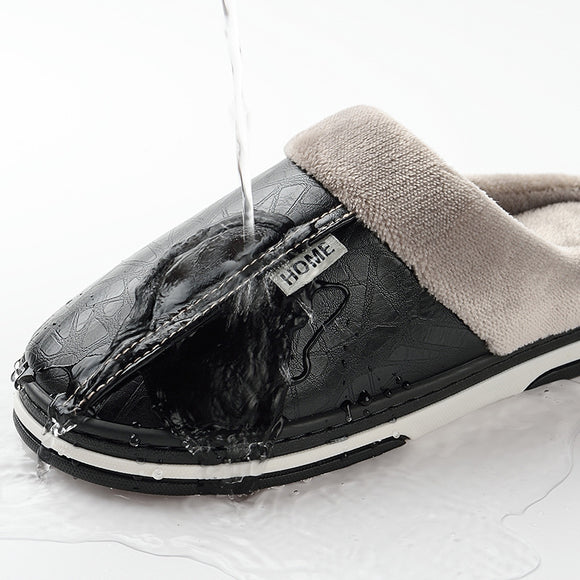 Pantuflas de Algodón Impermeables con Suela PU