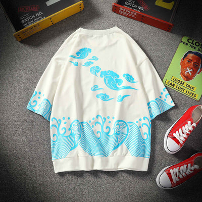 Camiseta Casual Japonesa de Manga Corta - Estilo Chino Contemporáneo - Image 5